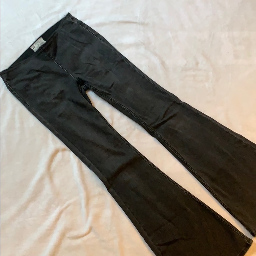 Black Flare Free People Jeans